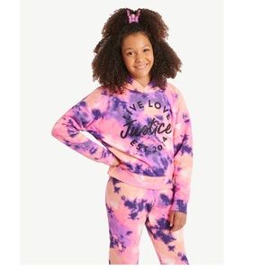 Justice Girls Everyday Faves Fleece Hoodie Sweatshirt 2 piece